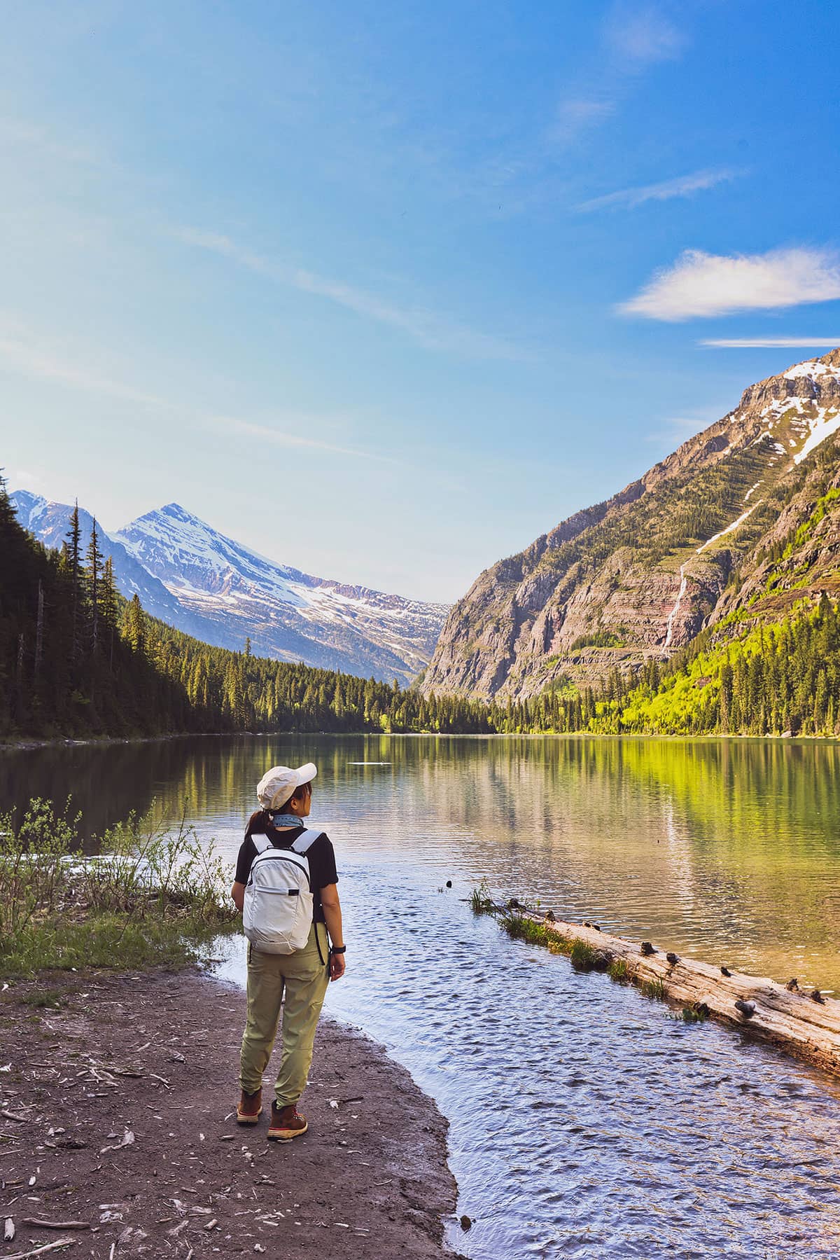 avalanche lake hike glacier