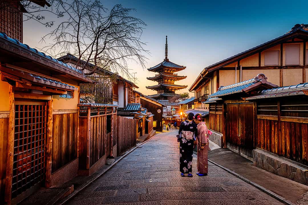 Hokanji Temple or Yasaka-no-Tou in Southern Higayashima District Kyoto Japan