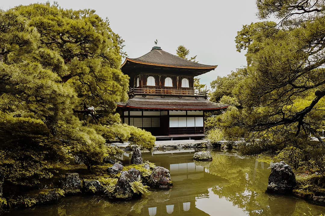 Ginkakuji or Silver Pavilion Kyoto Japan