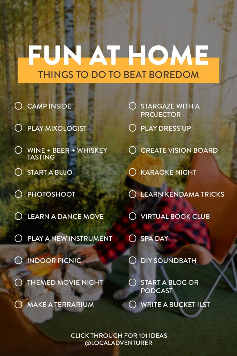 101 Fun Things to Do at Home While Social Distancing » Local Adventurer