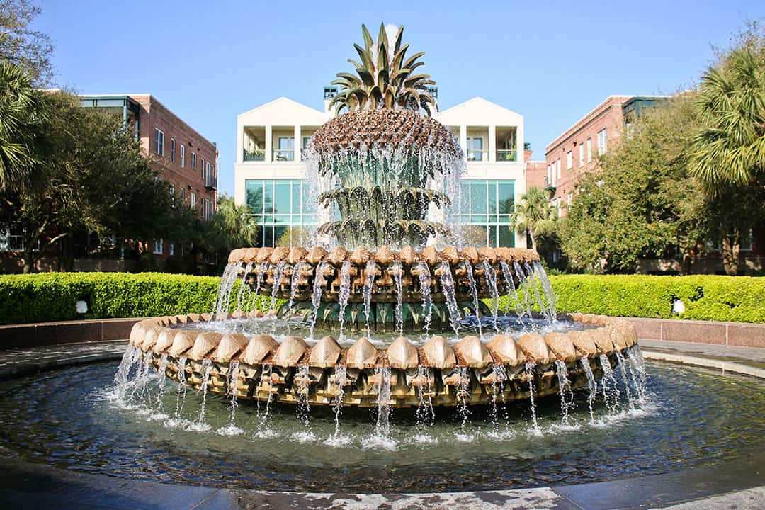The Pineapple Fountain at Waterfront Park