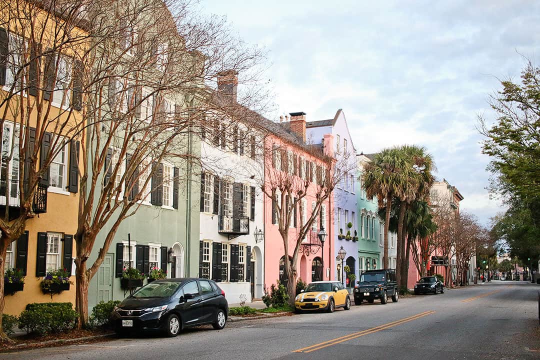 Rainbow Row Charleston SC