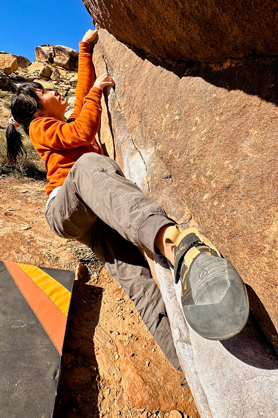 Prana Kanab Pant Best Travel Pant / Scarpa Climbing Shoes