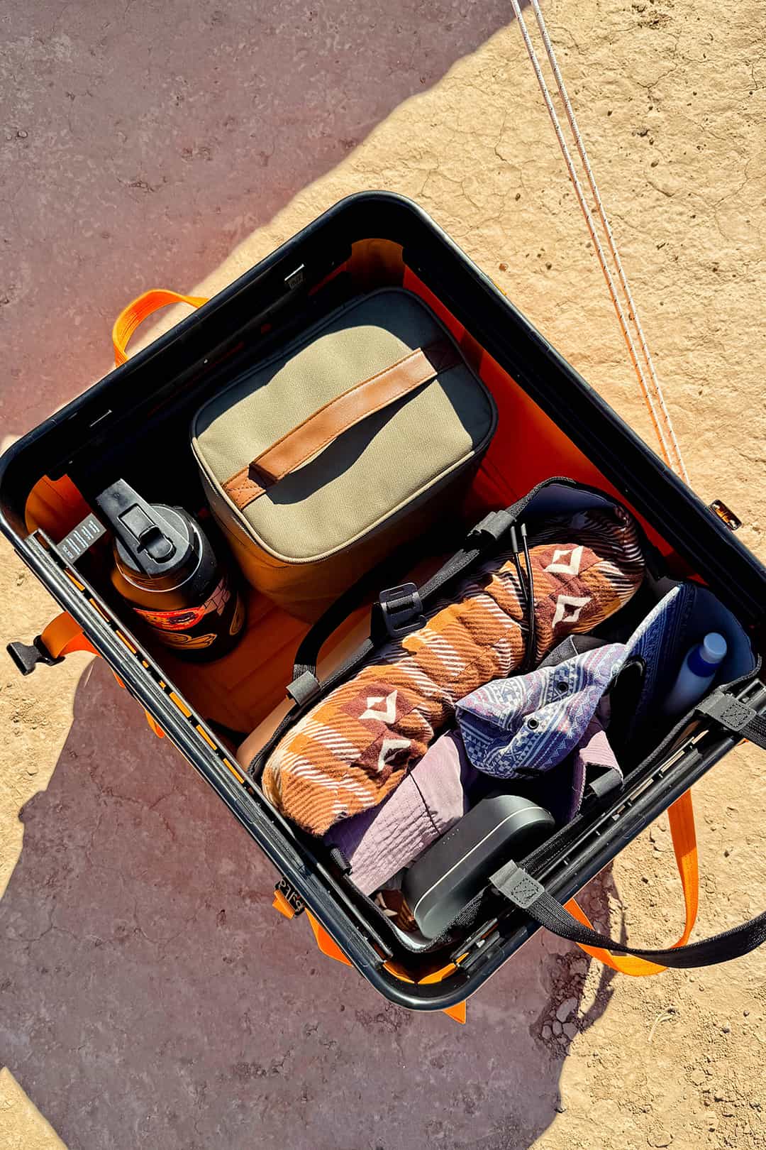 rux 70l gear tote box filled