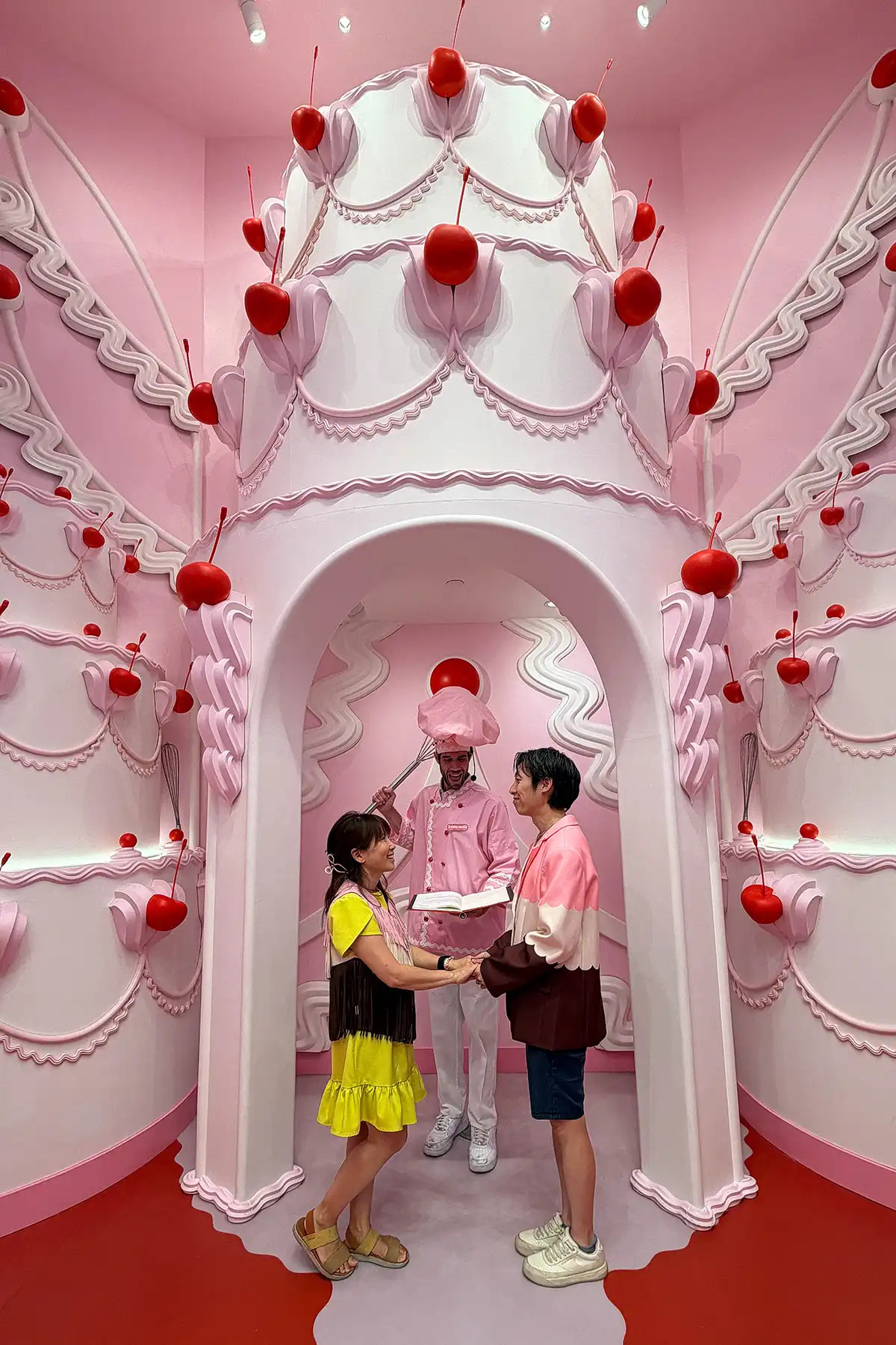Museum of Ice Cream Las Vegas Little Pink Chapel Wedding Get Married