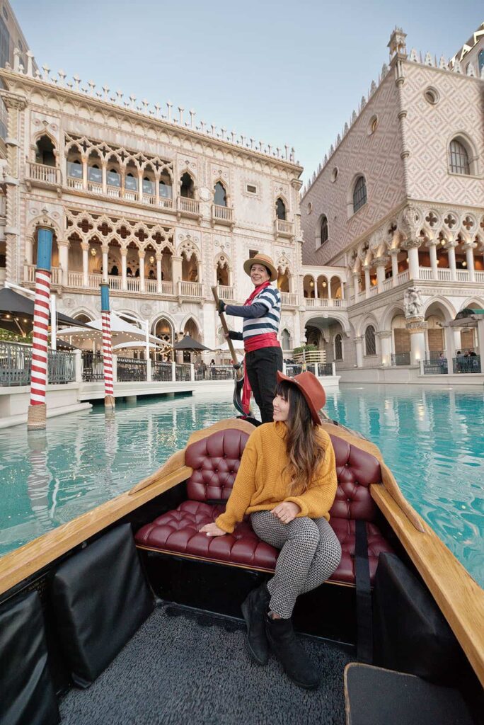 Gondola Ride at the Venetian Hotel and Casino