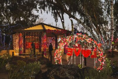 ethel m valentine lights + things to do in vegas in february 2022