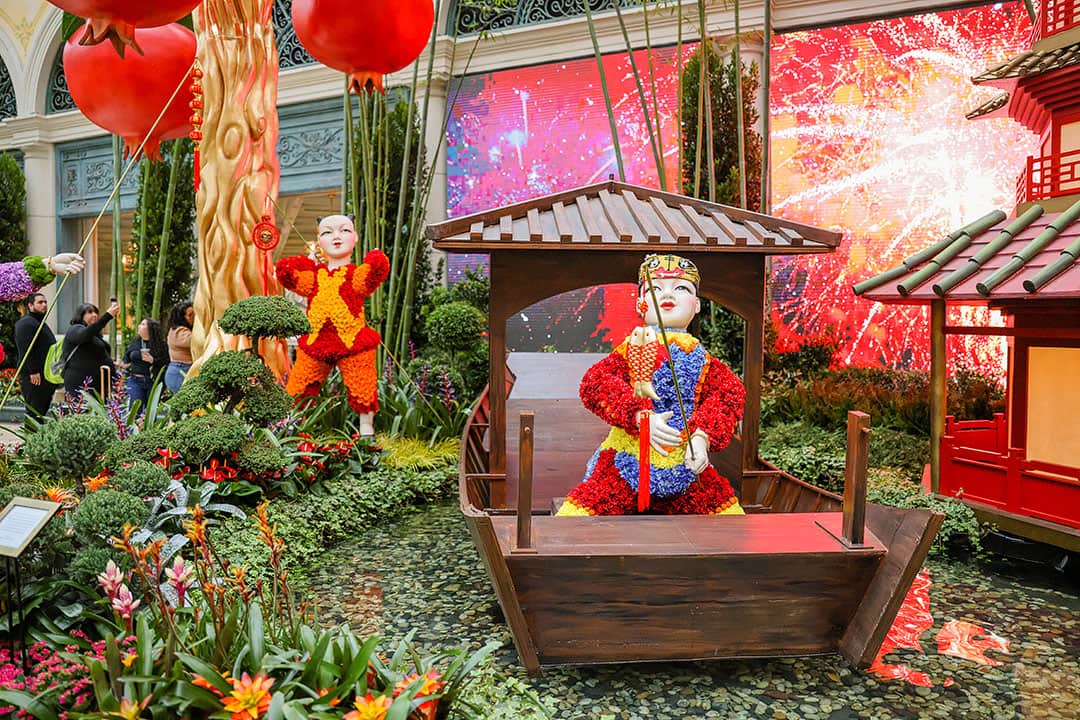 Bellagio Gardens Lunar New Year 2023 Year of the Rabbit Las Vegas 