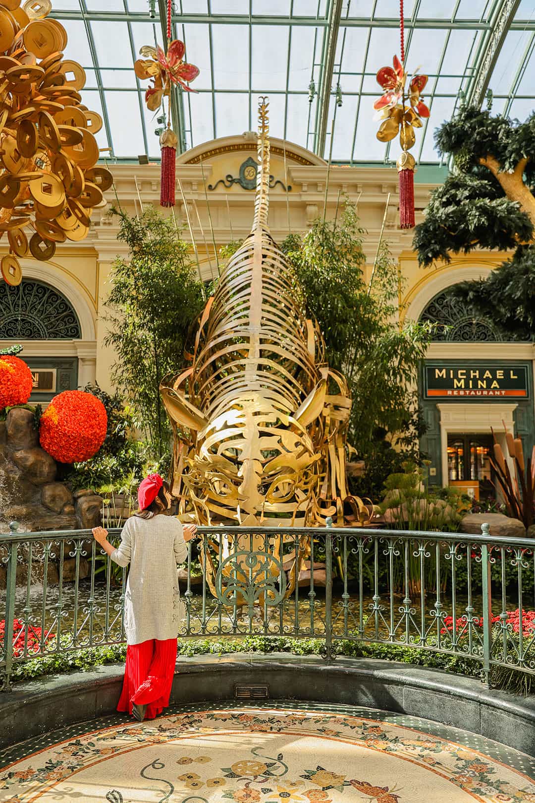 The Chinese New Year display at Bellagio's Conservatory and Botanical  Gardens. (Courtesy)