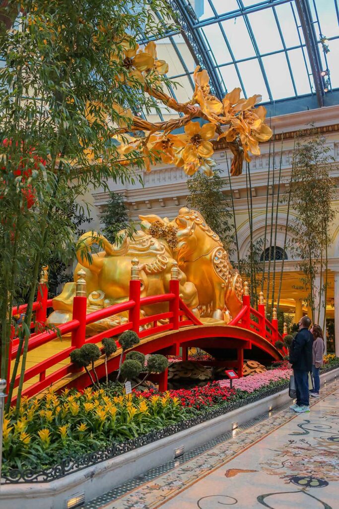 Bellagio Conservatory Chinese New Year 2021 Year of the Ox Las Vegas 2021 