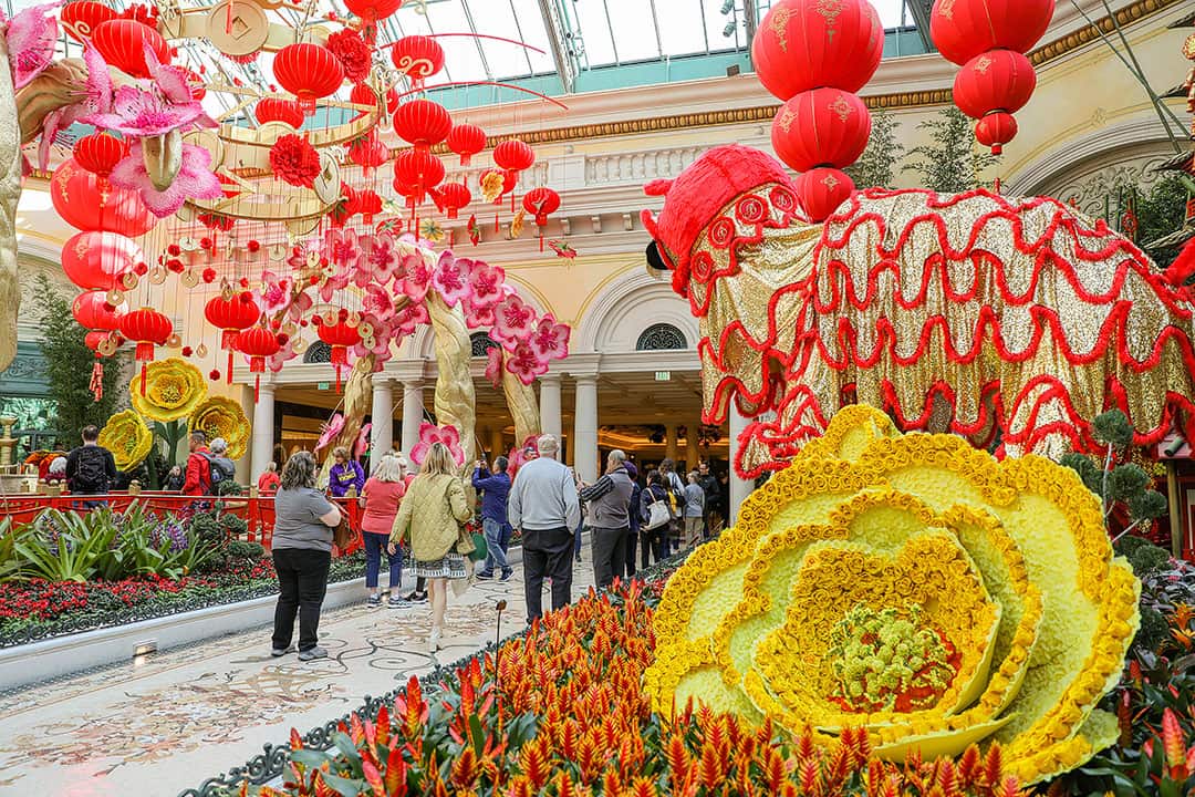 Bellagio Gardens 2023 Chinese New Year Display! 🧧✨ #bellagiogardens #