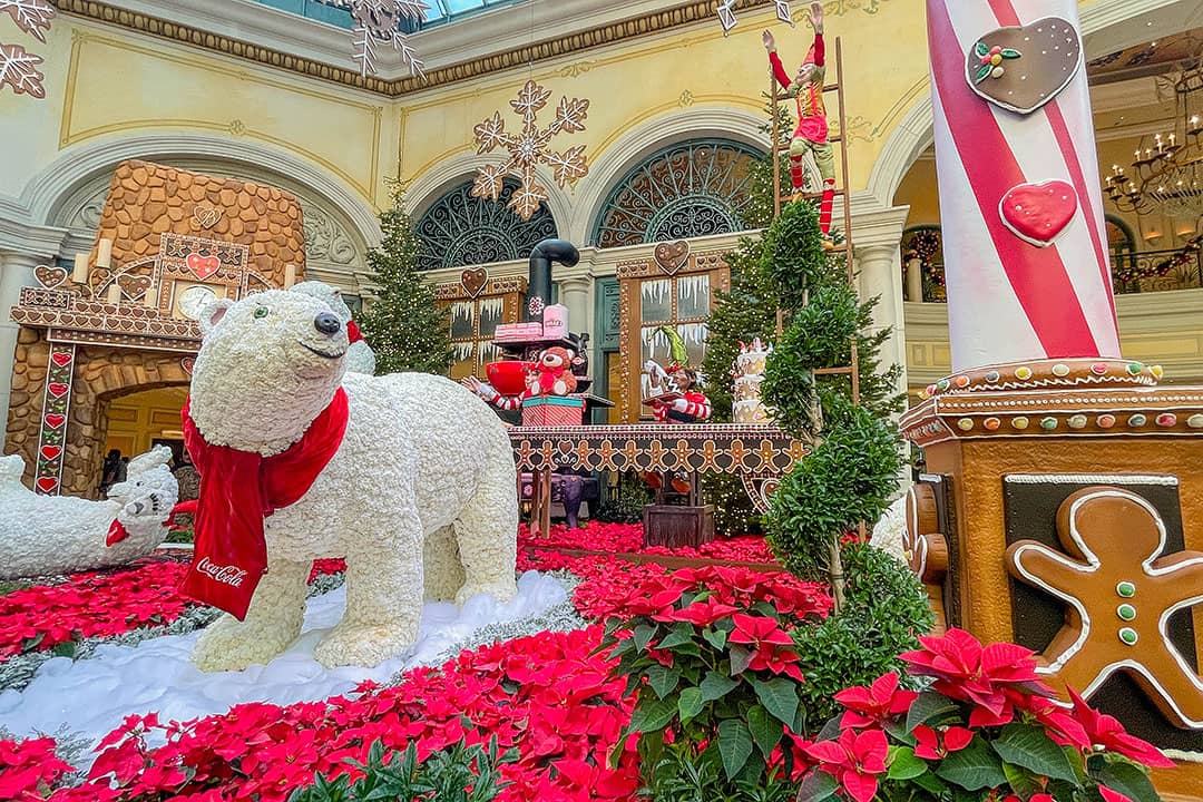 Winter display at the Bellagio Conservatory Botanical Gardens, Las Vegas