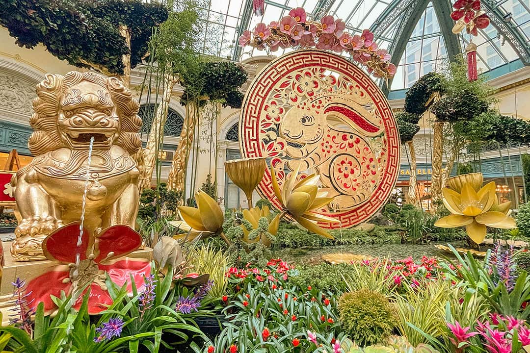 Bellagio Chinese New Year 2014 Display Gets Its Bloom On