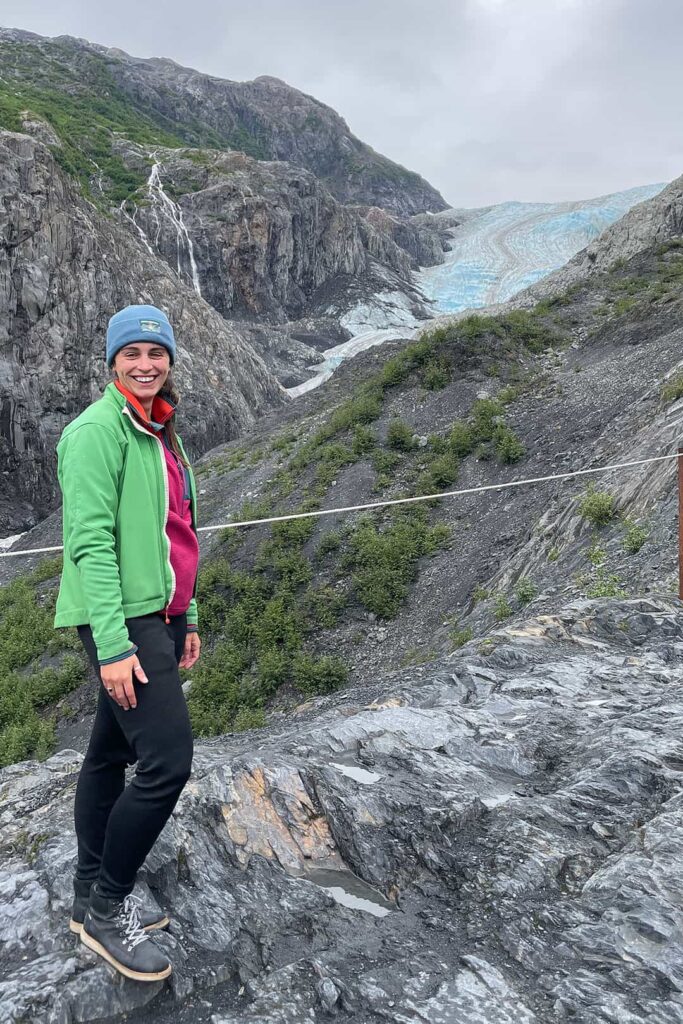 exit glacier receding