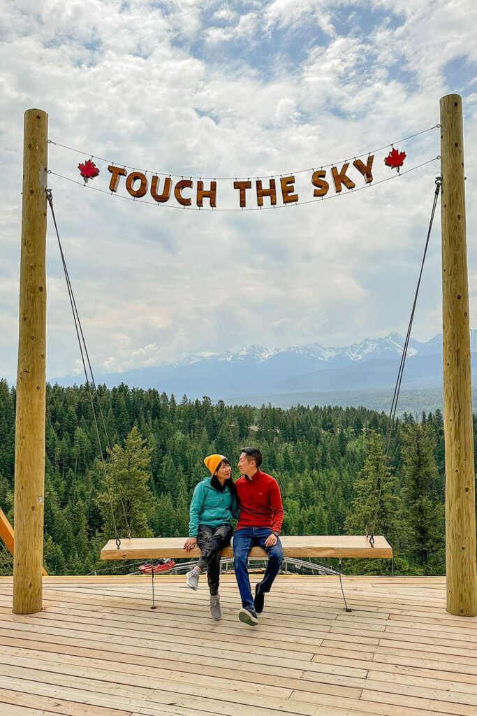 the golden skybridge touch the sky sign