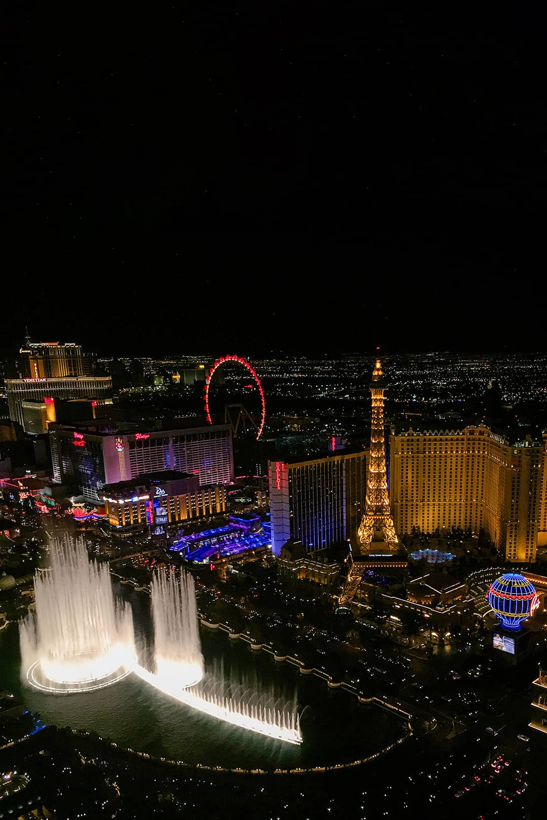 cosmopolitan bellagio fountain view