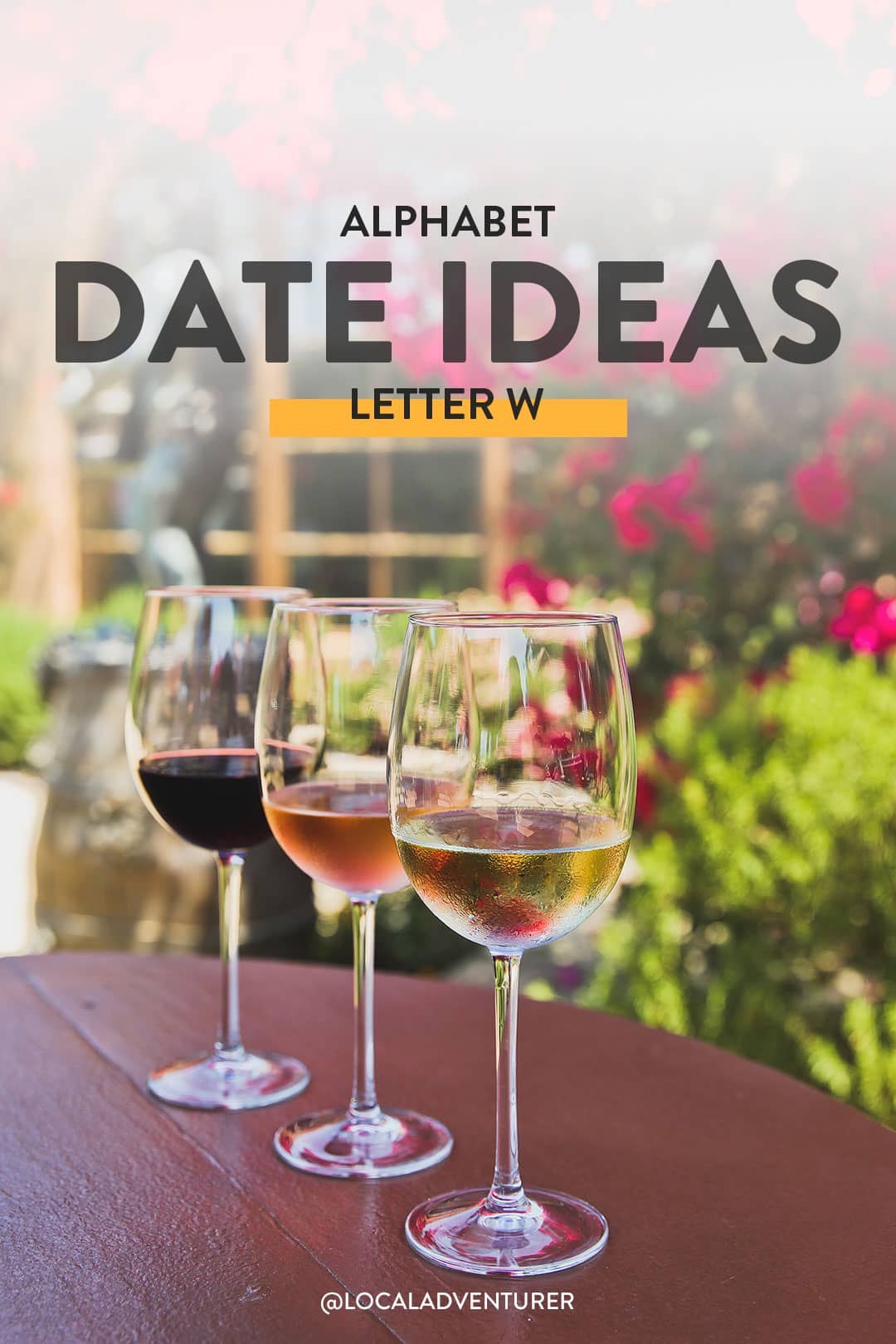 date ideas that start with w activities