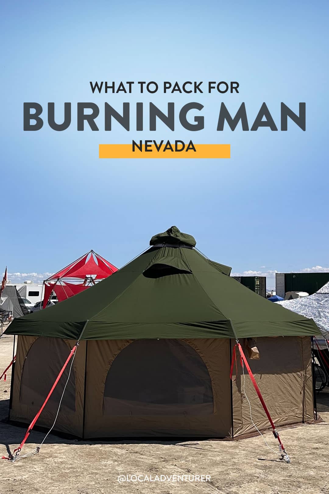 packing list for burning man