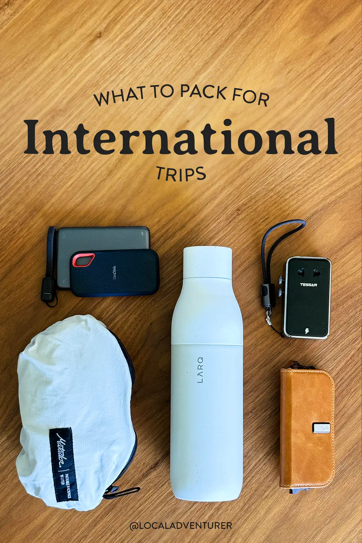 what to pack for an international trip